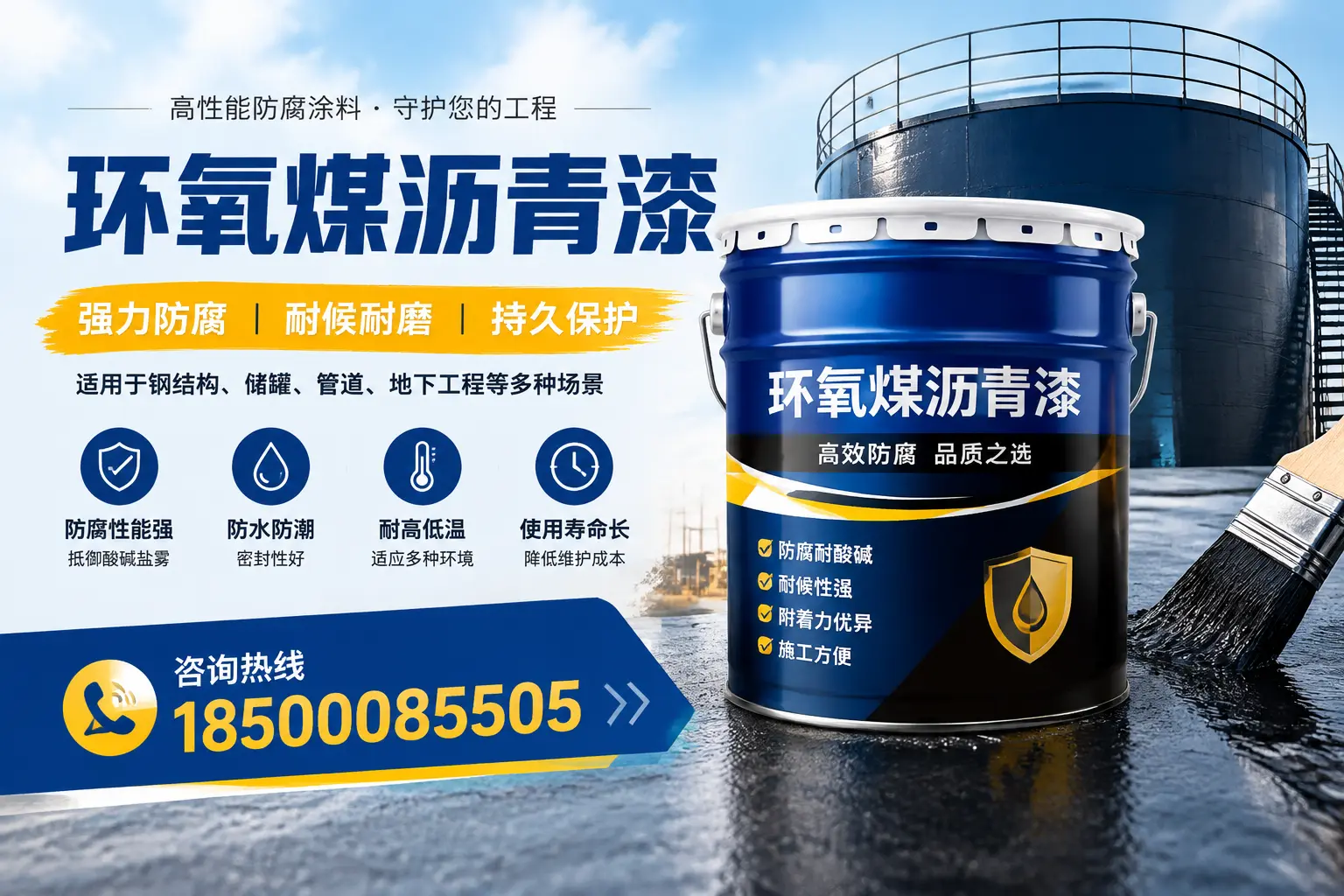 环氧煤沥青漆在工业中的应用,潍坊企业的选择